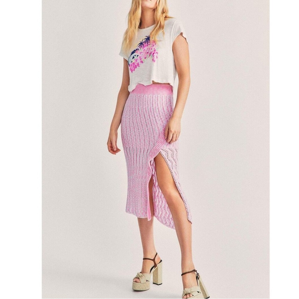 LoveShackFancy Crochet Midi Skirt Size Small